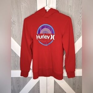 080. Hurley Boys Long Sleeve Soft Fleece Graphic Hoodie